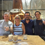 Jim McEwan, Corinne Mossati, Kevin Burke, Eddie Brook at Cape Byron Distillery