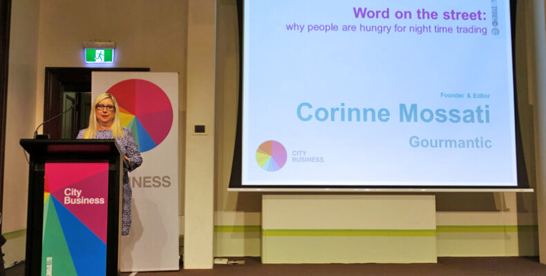 Corinne Mossati on City of Sydney Business 101 Seminar on Night Time Trade